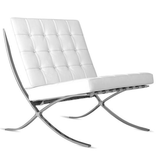 Premium Barcelona Chair Black - Mies Van Der Rohe Replica - DECOMICA